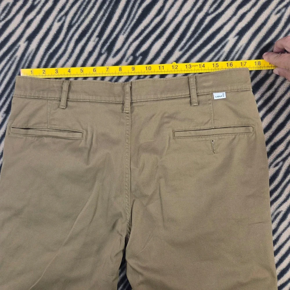 Levi Strauss & Co Two Horse Brand Khaki Chino Pants Mens Tan Straight Leg 34x30